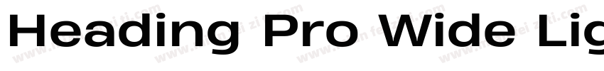 Heading Pro Wide Lig字体转换